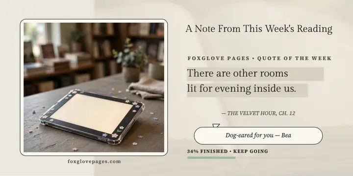 Foxglove Pages e-reader quote post template