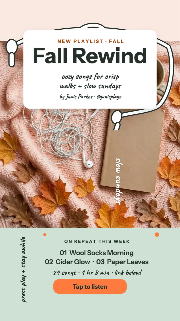 Junie Parkes Fall Rewind story template