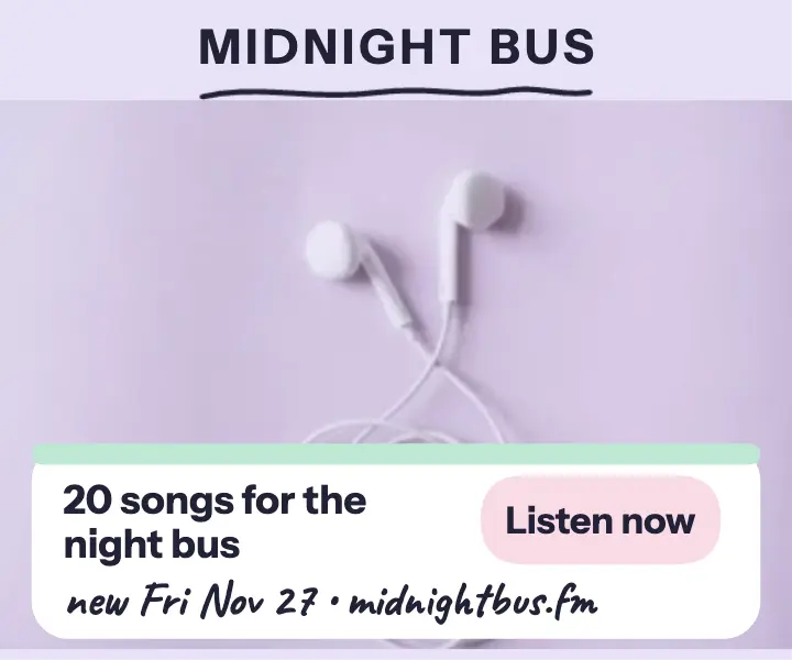 Midnight Bus playlist drop ad template