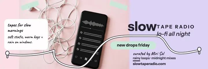 Slow Tape Radio lo-fi header template