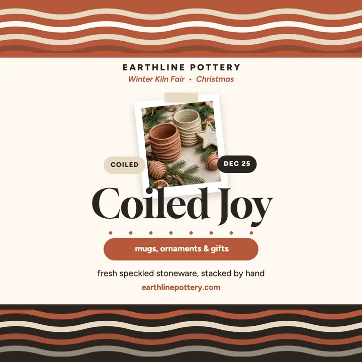 Earthline holiday pottery market post template