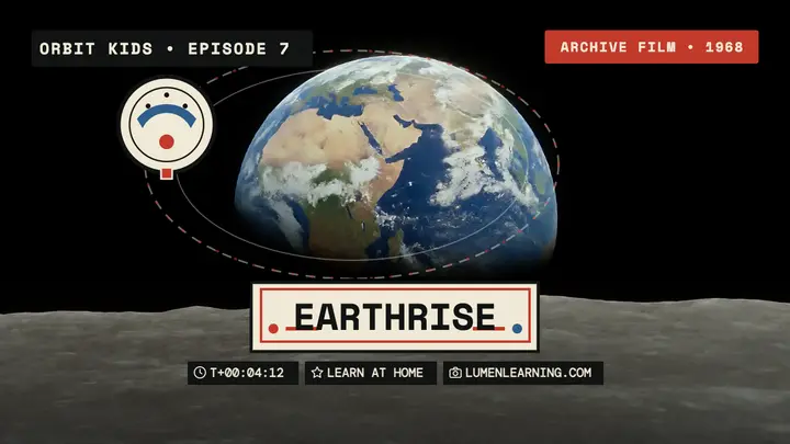 Orbit Kids Earthrise episode thumbnail template