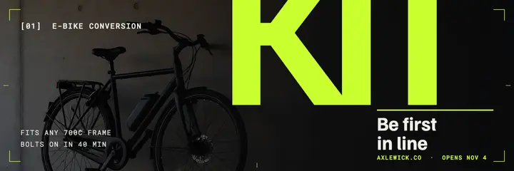 Axlewick e-bike conversion kit waitlist header template