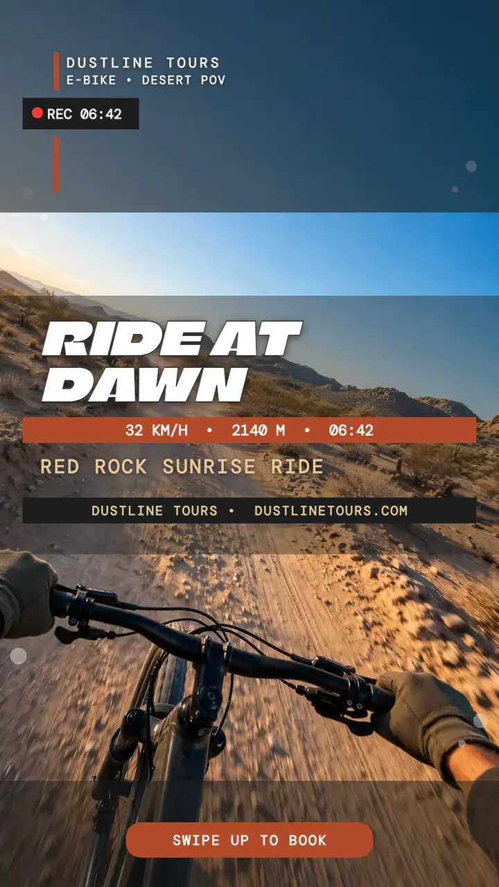 Dustline Tours desert e-bike story template