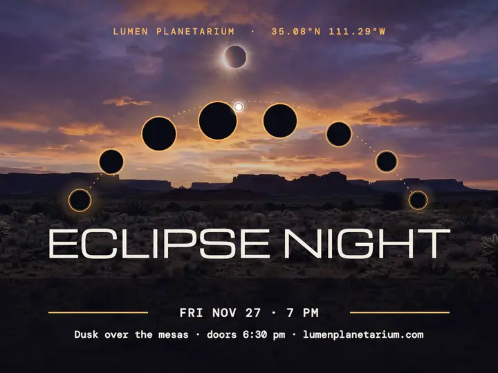 Lumen Planetarium eclipse night slide: eclipse night slide template