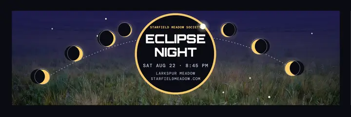 Starfield Meadow eclipse night header template