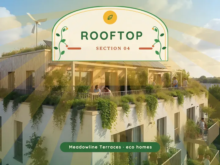 Meadowline Terraces rooftop section divider: section divider slide template