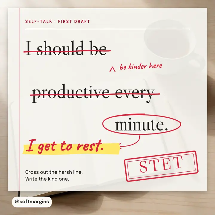 Edit the inner critic red-pen proof post template
