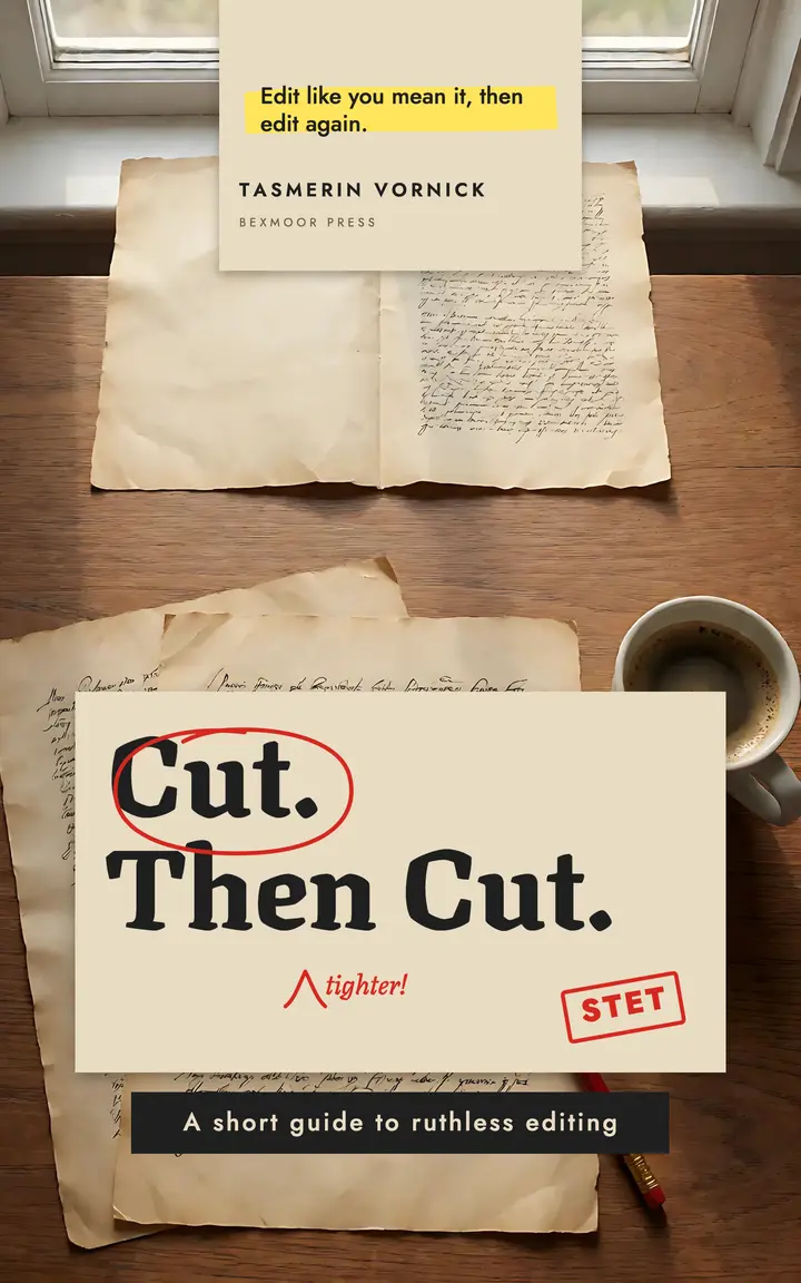 Cut. Then Cut. editing guide ebook cover template