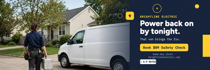 Brightline Electric van promo header template