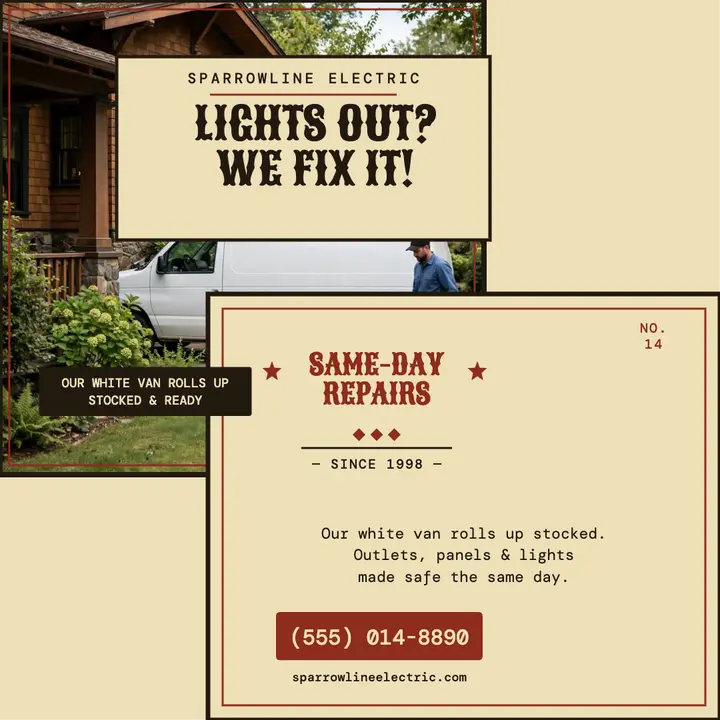 Sparrowline Electric broadside service post template