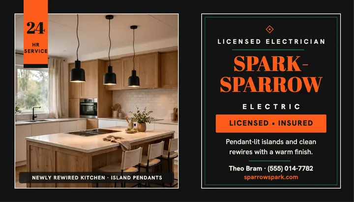 Sparksparrow Electric deco card template