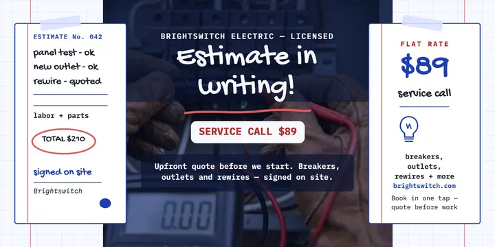 Brightswitch handwritten estimate post template