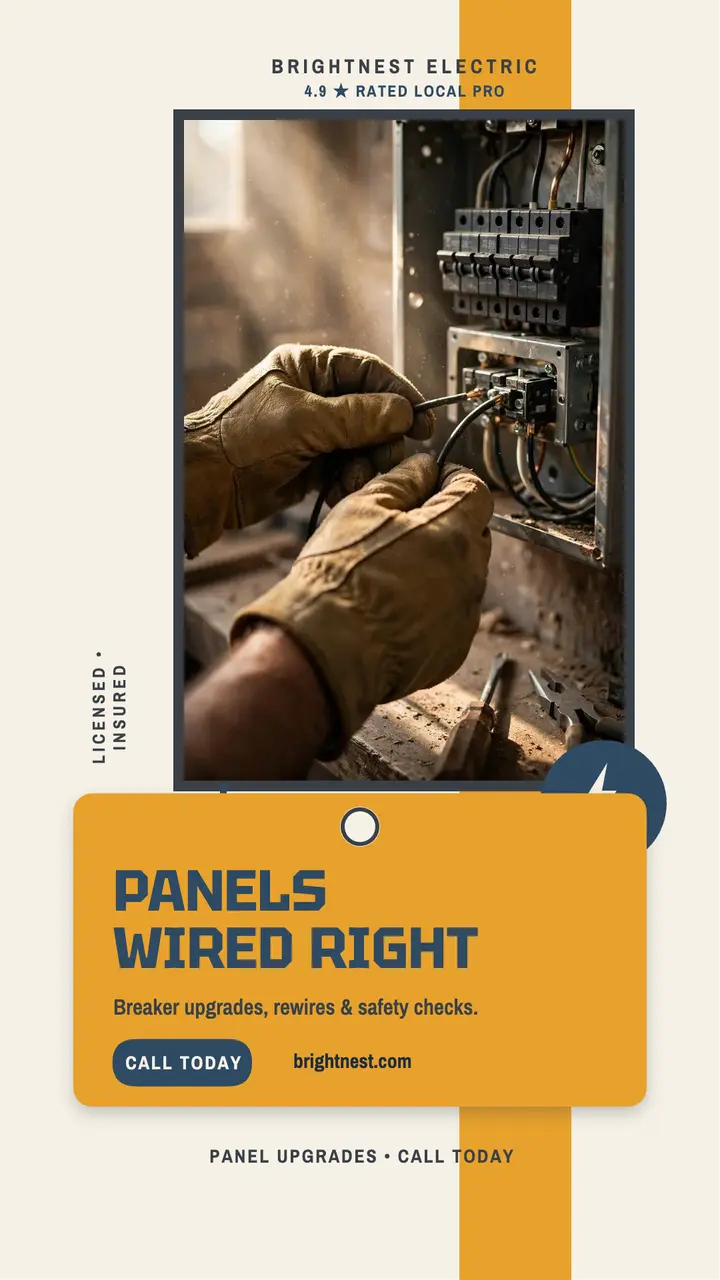 Brightnest panel upgrade hands story template