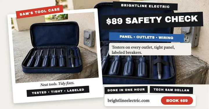 Brightline Electric safety check post template