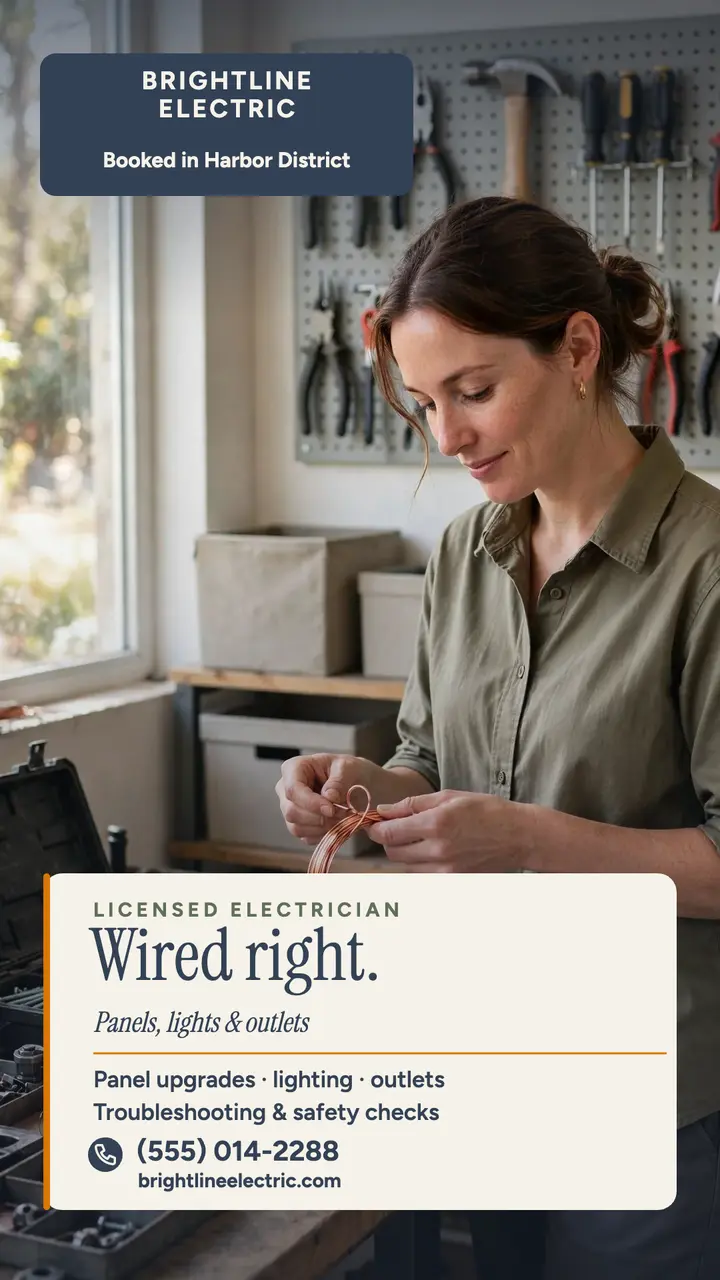 Brightline Electric work portrait story template