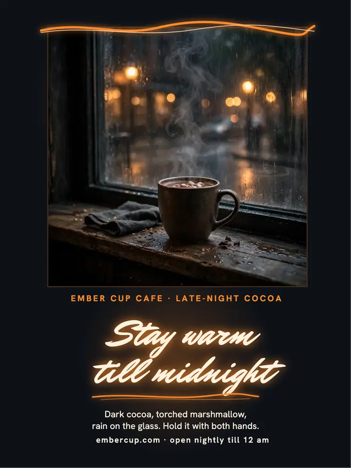Ember Cup late cocoa night post: late-night cocoa post template