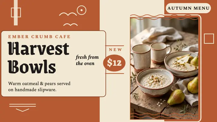 Ember Crumb Harvest Bowls slipware thumbnail template