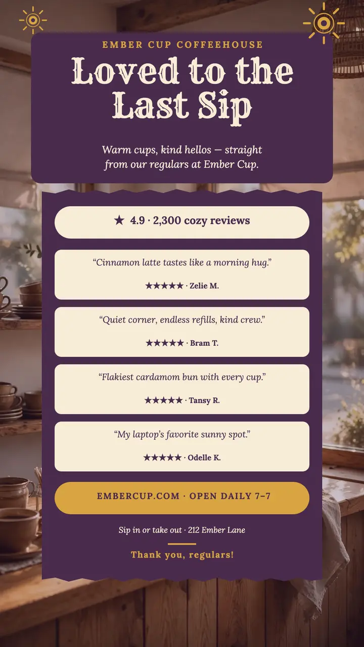 Ember Cup coffeehouse review story template
