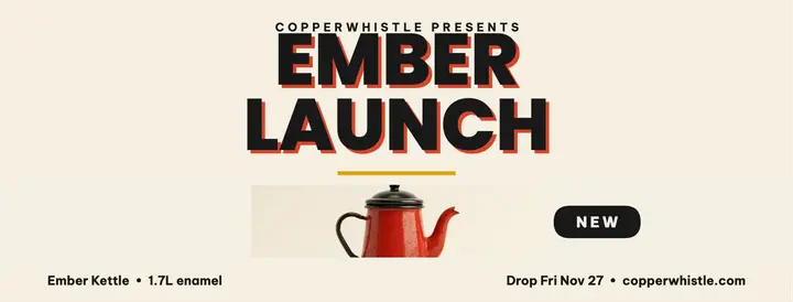 Copperwhistle Ember kettle launch cover template