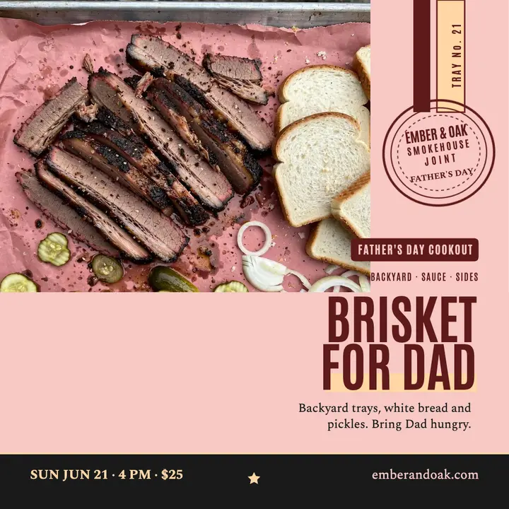 Ember and Oak Father's Day cookout post template
