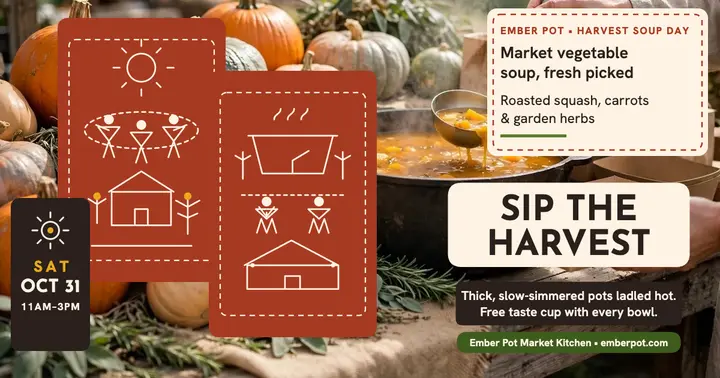 Ember Pot harvest soup day post template