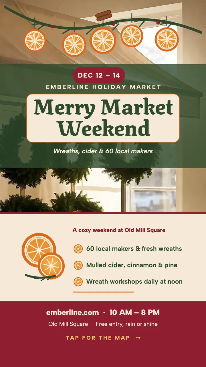 Emberline Holiday Market story template