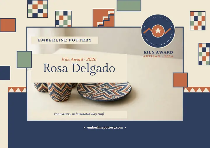 Emberline Pottery artisan award certificate template