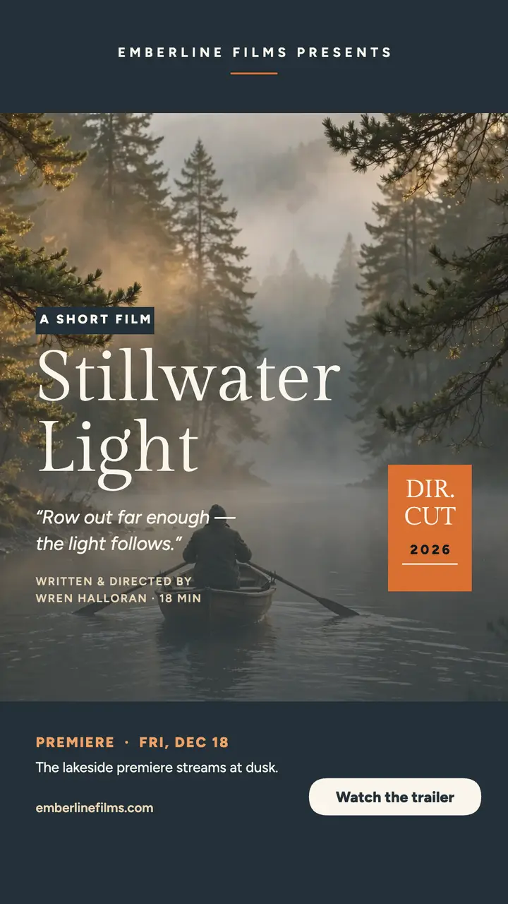 Stillwater Light short film launch story template