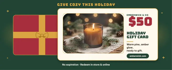 Emberwick holiday $50 gift card voucher template