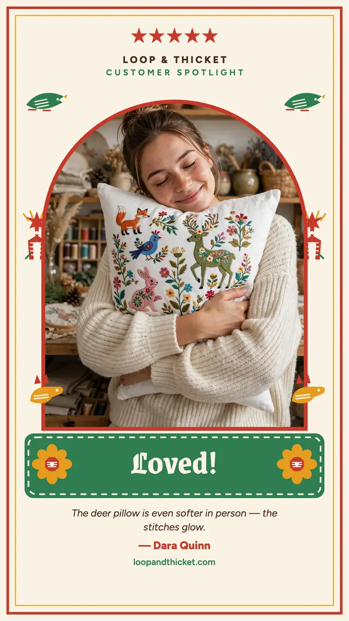 Loop and Thicket pillow review story template