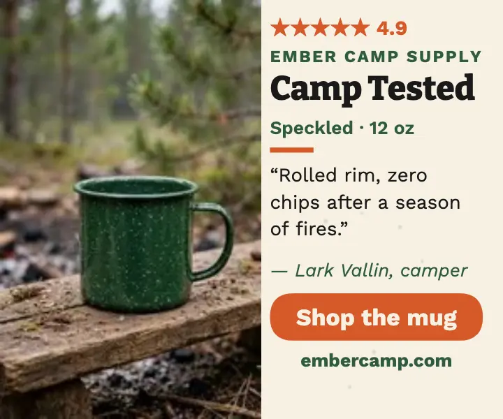 Ember camp mug review ad template