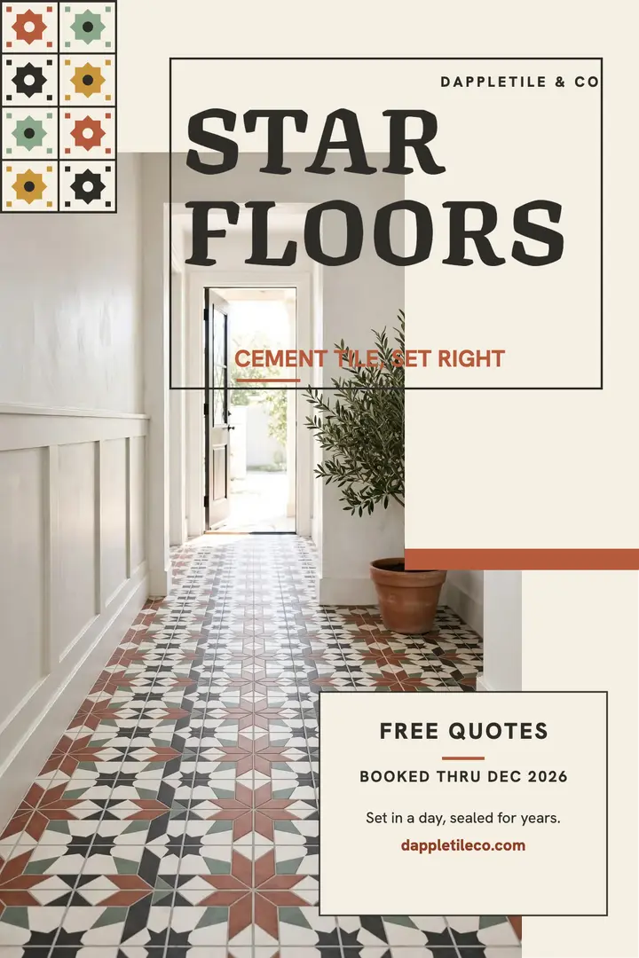 Dappletile star floors tile poster template
