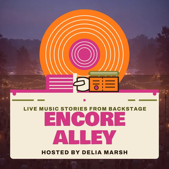 Encore Alley backstage music podcast cover template