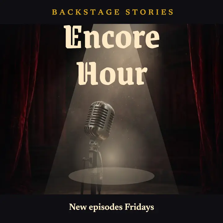 Encore Hour backstage stories podcast cover template