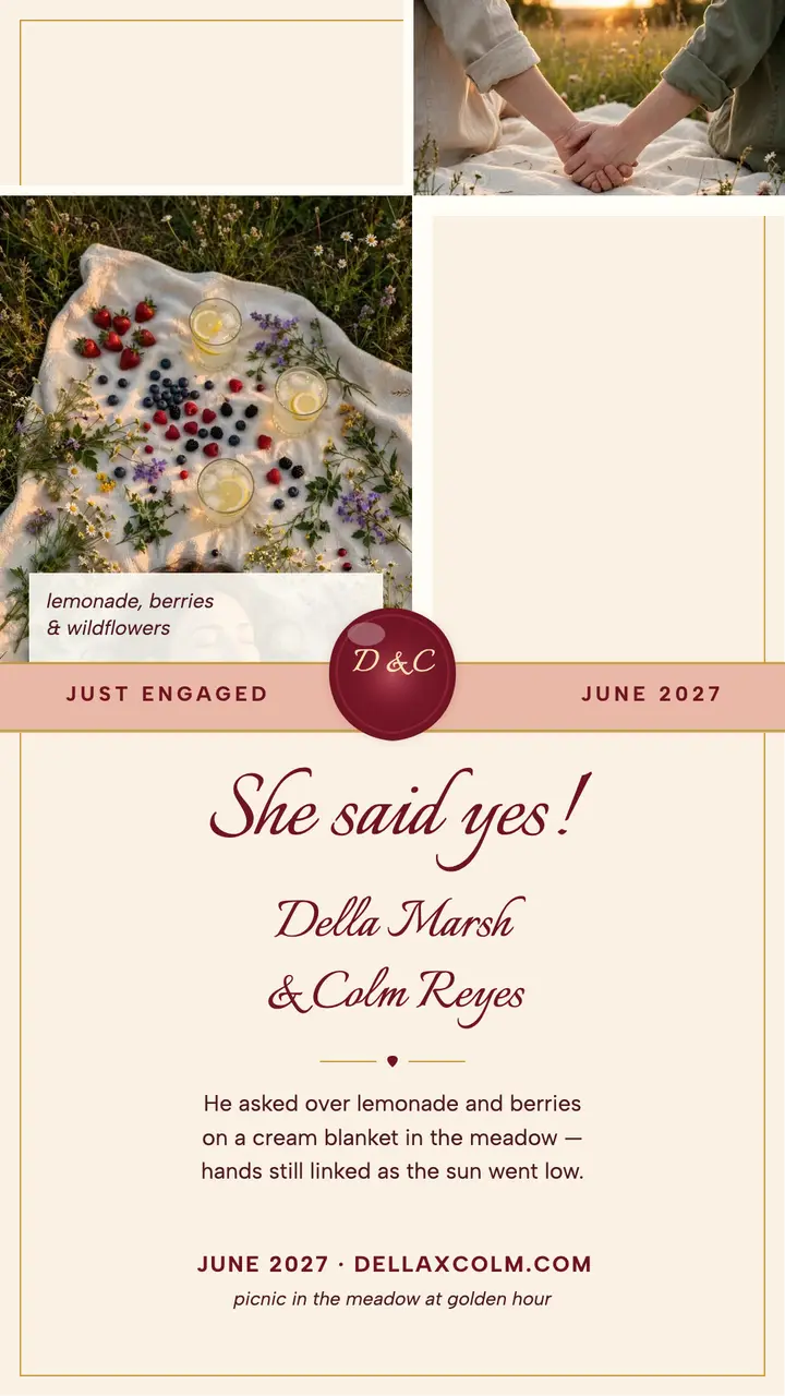 Picnic engagement letter story template