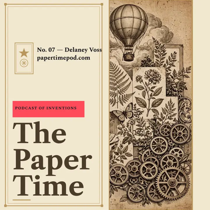 The Paper Time history podcast cover template