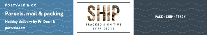 Postvale holiday shipping cover template