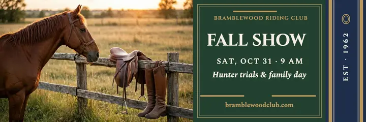 Bramblewood fall horse show header template