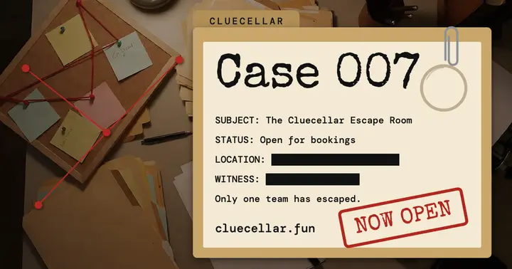 Case 007 escape room opening post template