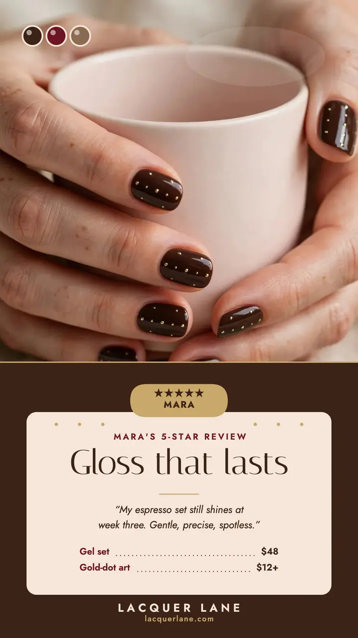 Lacquer Lane espresso review story template