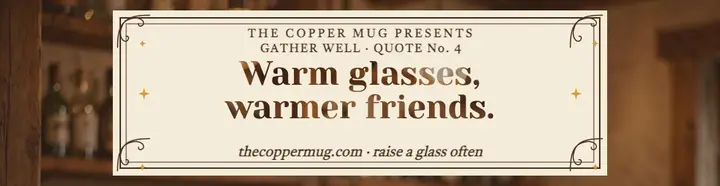 Copper Mug warm toast billboard template