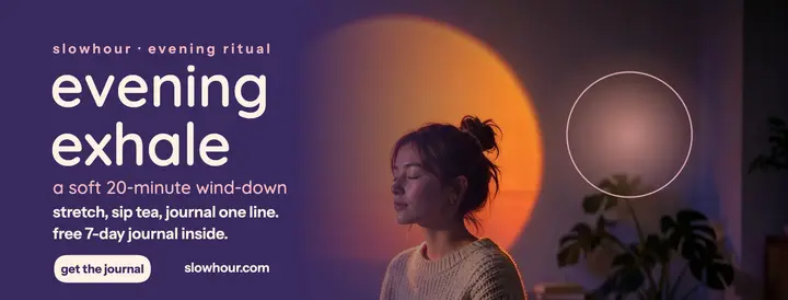 Slowhour evening exhale wellness cover template