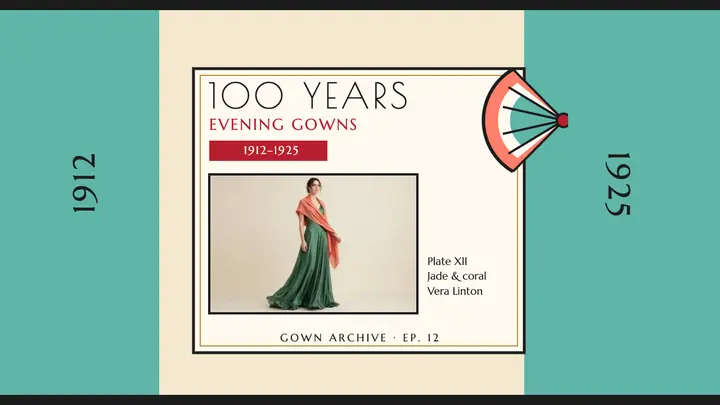 Gown Archive evening gowns pochoir thumbnail template