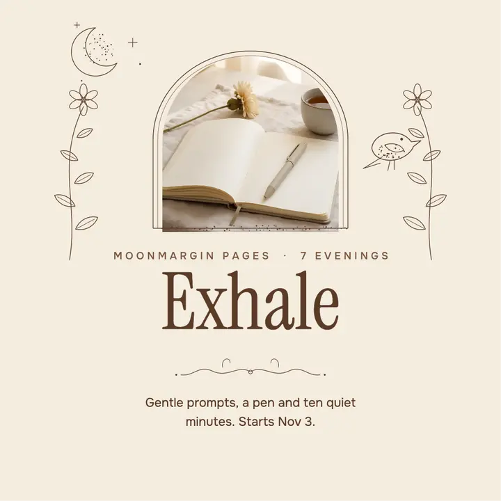 Lunar Ink evening journaling nights fine-line post: evening journaling workshop post template