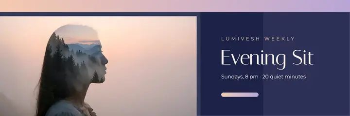 Lumivesh Evening Sit meditation X header template