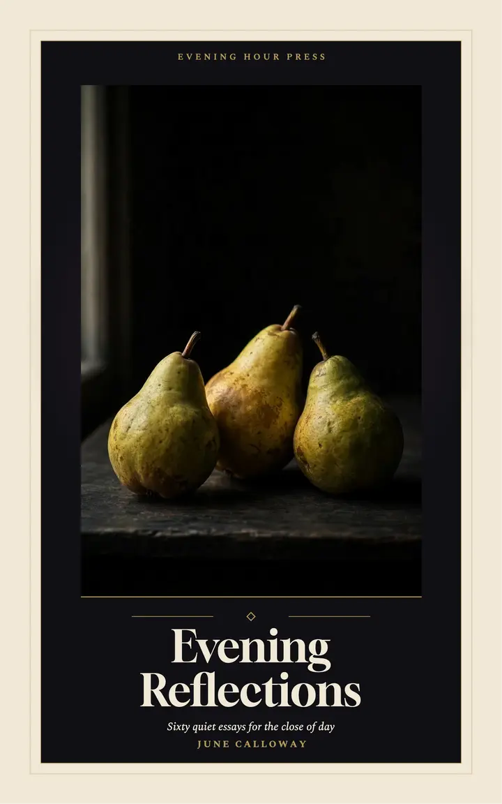 Evening Reflections calm evenings ebook cover: evening reflections ebook cover template