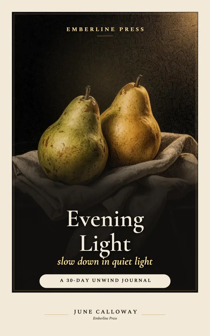 Evening Light unwind journal cover template