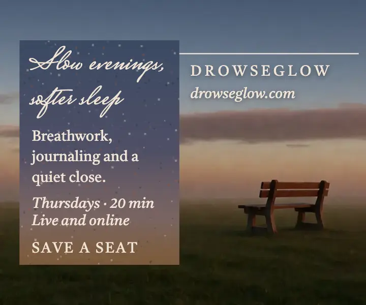 Evening wind-down class ad, dirty gradients template