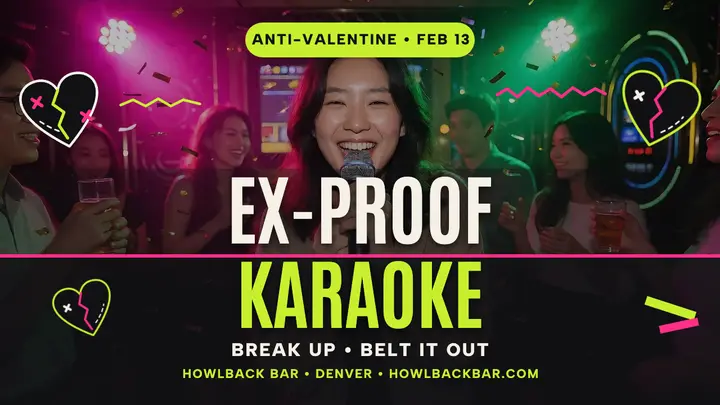 Ex-Proof Karaoke anti-Valentine thumbnail template